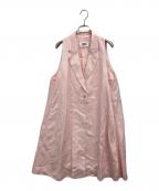 MM6 Maison Margielaエムエムシックスメゾンマルジェラ）の古着「ロングジレ」｜ピンク