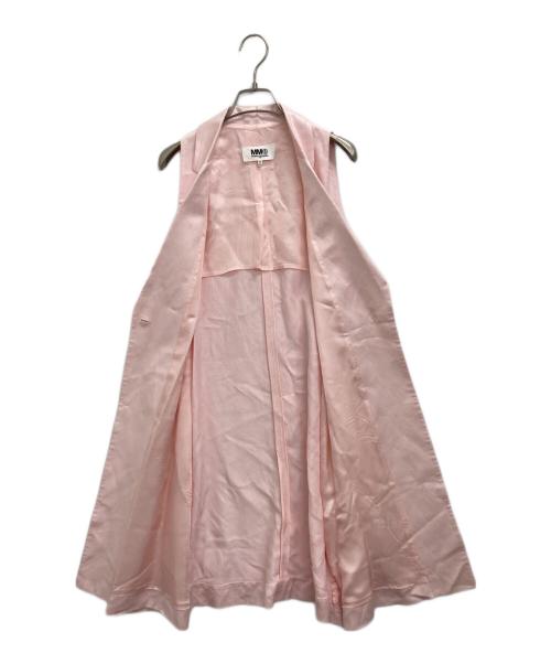 MM6 Maison Margiela（エムエムシックスメゾンマルジェラ）MM6 Maison Margiela (エムエムシックスメゾンマルジェラ) ロングジレ ピンク サイズ:38の古着・服飾アイテム