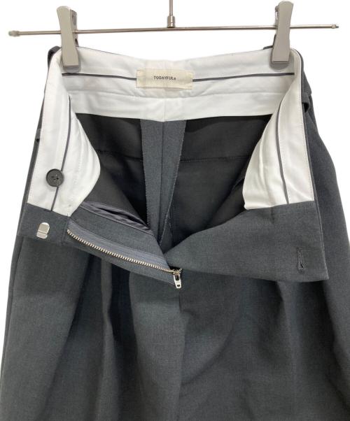 TODAYFUL（トゥデイフル）TODAYFUL (トゥデイフル) Bonding Wide Trousers グレー サイズ:36の古着・服飾アイテム