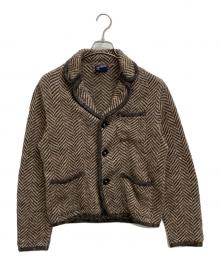 45R（フォーティファイブ・アール）の古着「リネンツイードニットの908チロリアンカーディガン」｜ブラウン