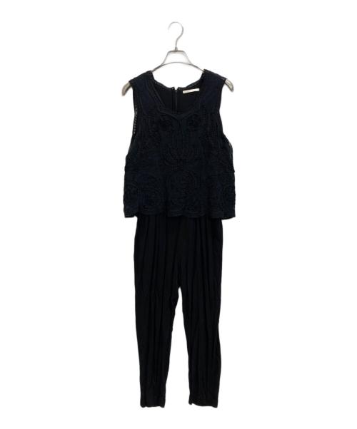 ne quittez pas（ヌキテパ）ne quittez pas (ヌキテパ) ドッキングワンピース ブラック サイズ:表記なしの古着・服飾アイテム