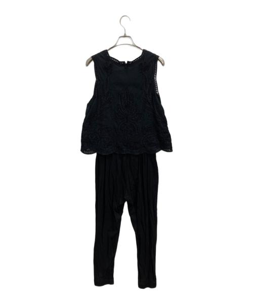 ne quittez pas（ヌキテパ）ne quittez pas (ヌキテパ) ドッキングワンピース ブラック サイズ:表記なしの古着・服飾アイテム