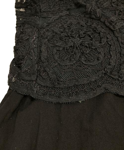 ne quittez pas（ヌキテパ）ne quittez pas (ヌキテパ) ドッキングワンピース ブラック サイズ:表記なしの古着・服飾アイテム