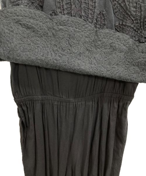 ne quittez pas（ヌキテパ）ne quittez pas (ヌキテパ) ドッキングワンピース ブラック サイズ:表記なしの古着・服飾アイテム