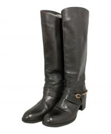 SARTORE（サルトル）の古着「ビット付ジョッキーブーツ」｜ブラック