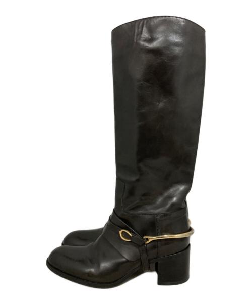 SARTORE（サルトル）SARTORE (サルトル) ビット付ジョッキーブーツ ブラック サイズ:36の古着・服飾アイテム