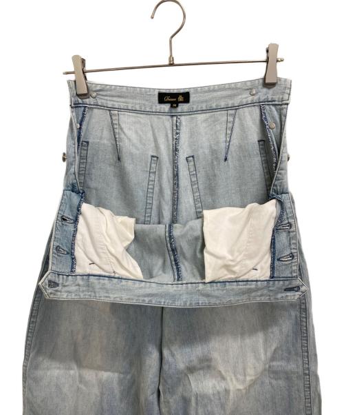 DRAWER（ドゥロワー）Drawer (ドゥロワー) ハイウエスト ワイドパンツ インディゴ サイズ:34の古着・服飾アイテム