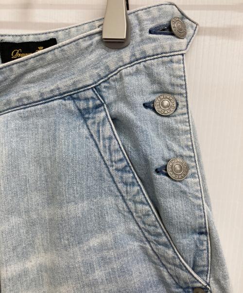 DRAWER（ドゥロワー）Drawer (ドゥロワー) ハイウエスト ワイドパンツ インディゴ サイズ:34の古着・服飾アイテム