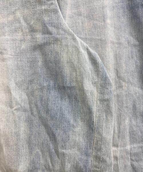 DRAWER（ドゥロワー）Drawer (ドゥロワー) ハイウエスト ワイドパンツ インディゴ サイズ:34の古着・服飾アイテム