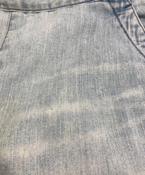 DRAWER（ドゥロワー）Drawer (ドゥロワー) ハイウエスト ワイドパンツ インディゴ サイズ:34の古着・服飾アイテム