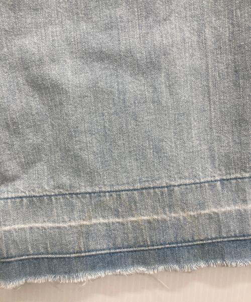 DRAWER（ドゥロワー）Drawer (ドゥロワー) ハイウエスト ワイドパンツ インディゴ サイズ:34の古着・服飾アイテム