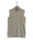 HERMESエルメス）の古着「ノースリーブニット」｜ベージュ