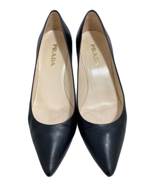 PRADA（プラダ）PRADA (プラダ) パンプス ブラック サイズ:36 1/2の古着・服飾アイテム
