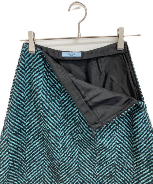 PRADA（プラダ）PRADA (プラダ) ツイードセットアップ グリーン サイズ:38の古着・服飾アイテム