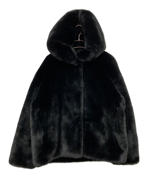 Jakke（ジャッキー）jakke (ジャッキー) ボアジャケット ブラック サイズ:38の古着・服飾アイテム