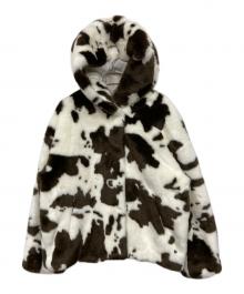 Jakke（ジャッキー）の古着「ボアジャケット」｜ホワイト×ブラウン