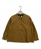 MHLエムエイチエル）の古着「プルオーバーシャツ」｜ブラウン