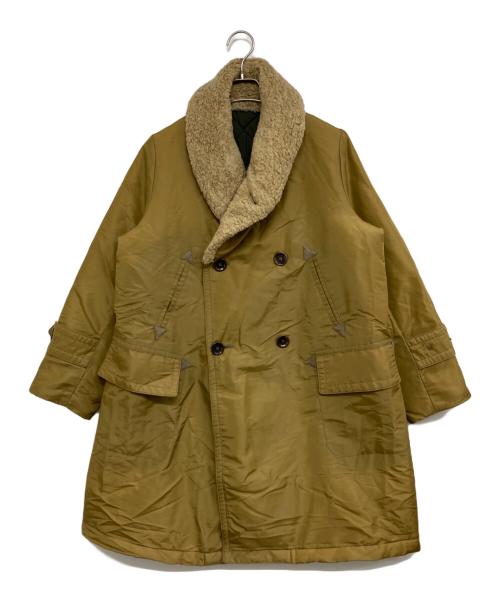45R（フォーティファイブ・アール）45R (フォーティファイブ・アール) ナイロン×ボアのコート ベージュ サイズ:2の古着・服飾アイテム