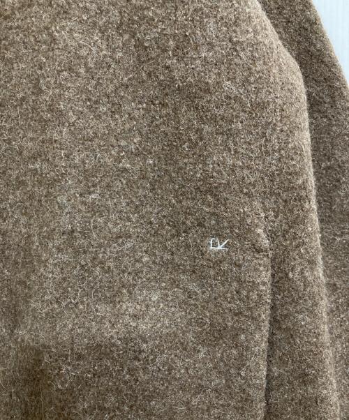 45R（フォーティファイブ・アール）45R (フォーティファイブ・アール) 縮絨ニットのPラップジャケット ブラウン サイズ:表記なしの古着・服飾アイテム