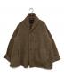 45R（フォーティファイブ・アール）の古着「縮絨ニットのPラップジャケット」｜ブラウン