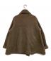 45R (フォーティファイブ・アール) 縮絨ニットのPラップジャケット ブラウン サイズ:表記なし：19000円
