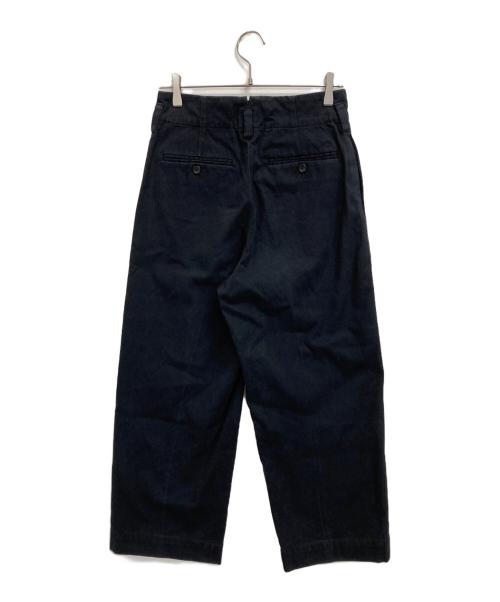 MARGARET HOWELL（マーガレットハウエル）MARGARET HOWELL (マーガレットハウエル) WASHED COTTON TWILL トラウザーパンツ ネイビー サイズ:2の古着・服飾アイテム