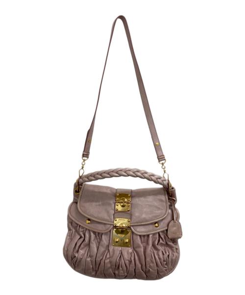 MIU MIU（ミュウミュウ）MIU MIU (ミュウミュウ) 2WAYバッグ ピンクの古着・服飾アイテム