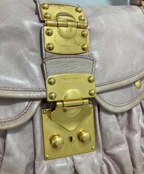 MIU MIU（ミュウミュウ）MIU MIU (ミュウミュウ) 2WAYバッグ ピンクの古着・服飾アイテム