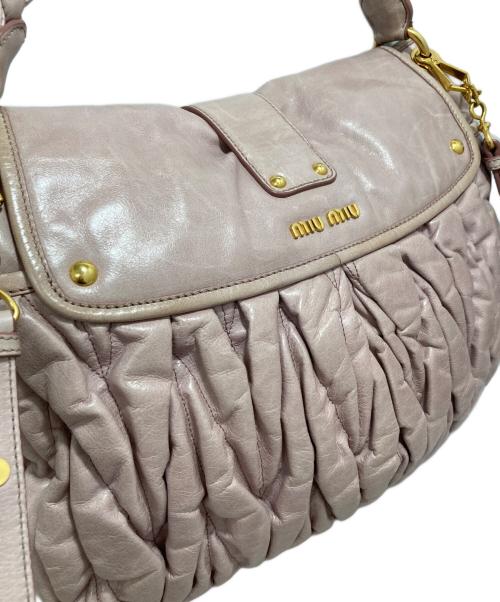 MIU MIU（ミュウミュウ）MIU MIU (ミュウミュウ) 2WAYバッグ ピンクの古着・服飾アイテム