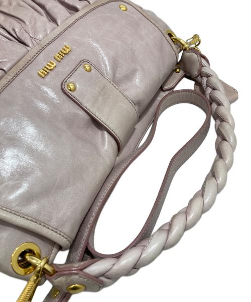 MIU MIU（ミュウミュウ）MIU MIU (ミュウミュウ) 2WAYバッグ ピンクの古着・服飾アイテム