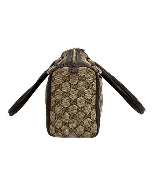 GUCCI（グッチ）GUCCI (グッチ) キャンバスミニボストンバッグ ベージュの古着・服飾アイテム