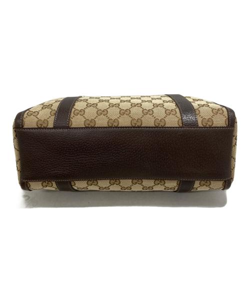 GUCCI（グッチ）GUCCI (グッチ) キャンバスミニボストンバッグ ベージュの古着・服飾アイテム