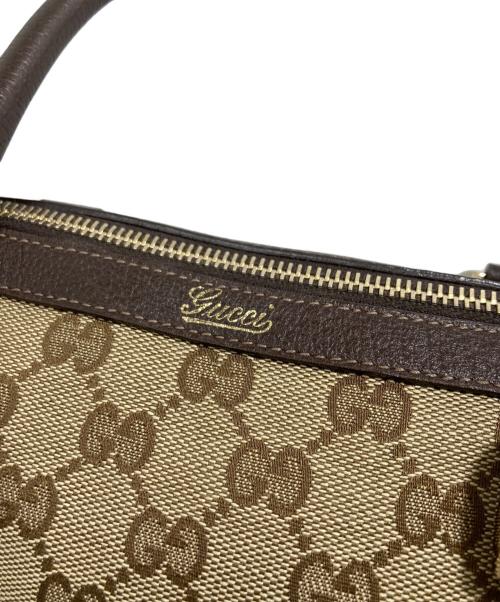 GUCCI（グッチ）GUCCI (グッチ) キャンバスミニボストンバッグ ベージュの古着・服飾アイテム