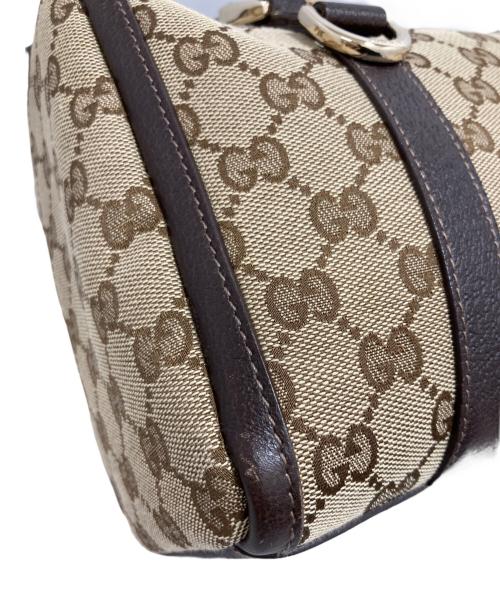 GUCCI（グッチ）GUCCI (グッチ) キャンバスミニボストンバッグ ベージュの古着・服飾アイテム