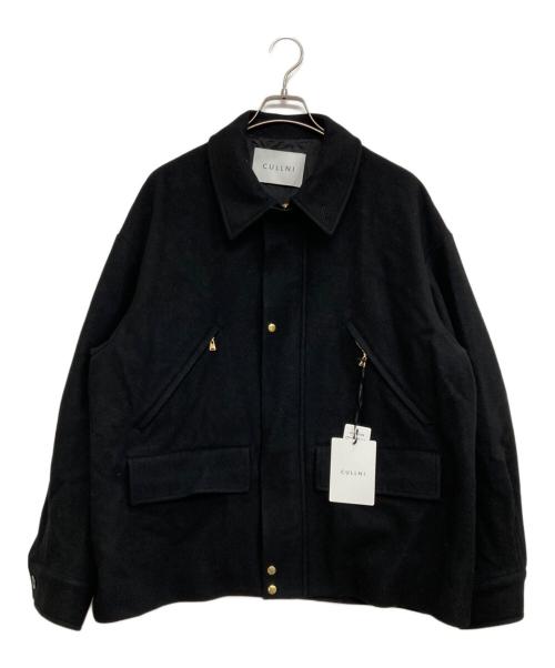 CULLNI（クルニ）CULLNI (クルニ) Bi Color Wool Melton Front Fly ブラック サイズ:2の古着・服飾アイテム