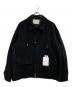 CULLNI（クルニ）の古着「Bi Color Wool Melton Front Fly」｜ブラック
