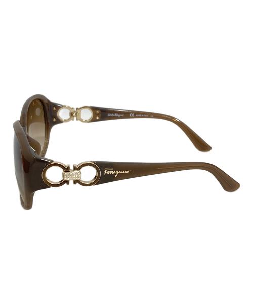 Salvatore Ferragamo（サルヴァトーレ フェラガモ）Salvatore Ferragamo (サルヴァトーレ フェラガモ) サングラス ブラウン サイズ:59□15の古着・服飾アイテム