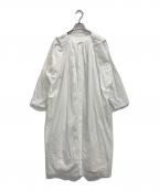 nest Robeネストローブ）の古着「シャツワンピース」｜ホワイト