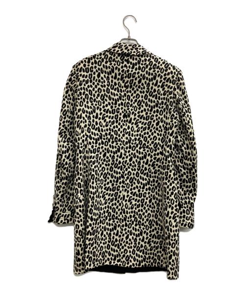 GIANNI VERSACE（ジャンニ・ヴェルサーチ）GIANNI VERSACE (ジャンニ・ヴェルサーチ) レオパード柄コート アイボリー サイズ:42の古着・服飾アイテム