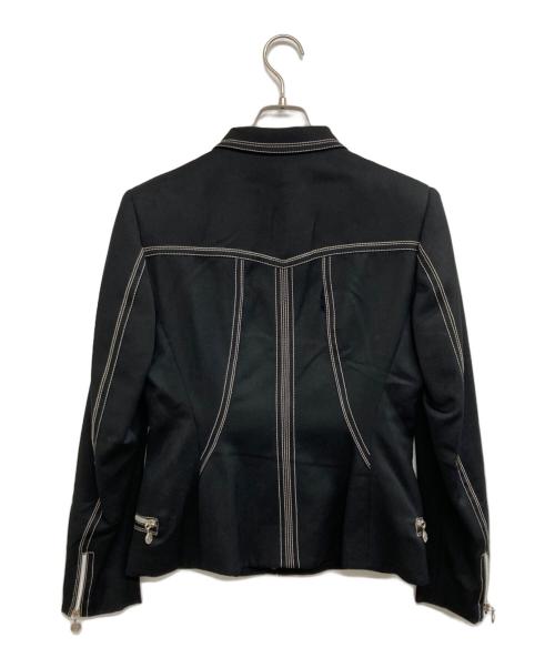 GIANNI VERSACE（ジャンニ・ヴェルサーチ）GIANNI VERSACE (ジャンニ・ヴェルサーチ) セットアップ ブラック サイズ:ｼﾞｬｹｯﾄ：8 ／ ｽｶｰﾄ：42の古着・服飾アイテム