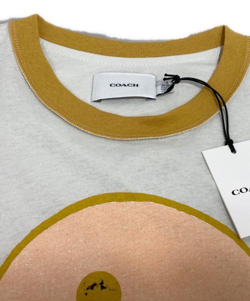 COACH（コーチ）COACH (コーチ) リンガーTシャツ ホワイト サイズ:Sの古着・服飾アイテム