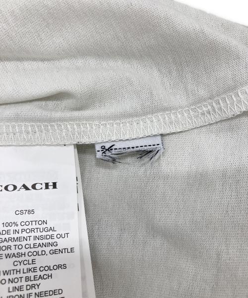 COACH（コーチ）COACH (コーチ) リンガーTシャツ ホワイト サイズ:Sの古着・服飾アイテム