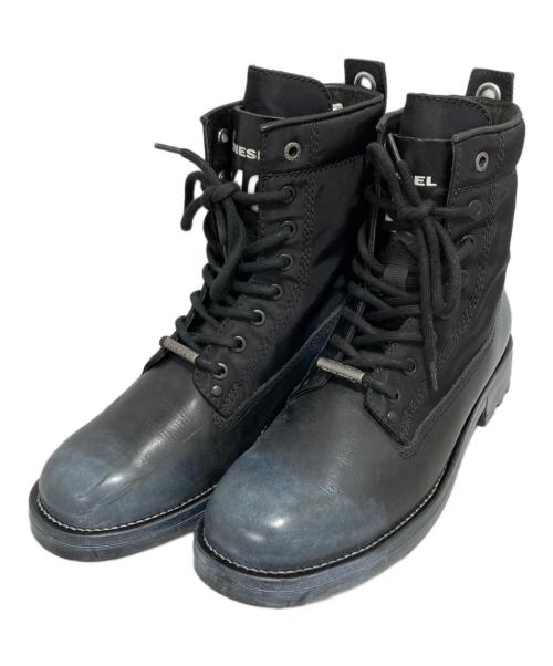 DIESEL（ディーゼル）DIESEL (ディーゼル) ブーツ ブラック サイズ:US 7.5の古着・服飾アイテム