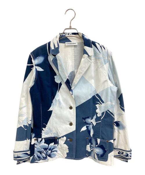 LEONARD（レオナール）LEONARD (レオナール) テーラードジャケット ネイビー サイズ:44の古着・服飾アイテム