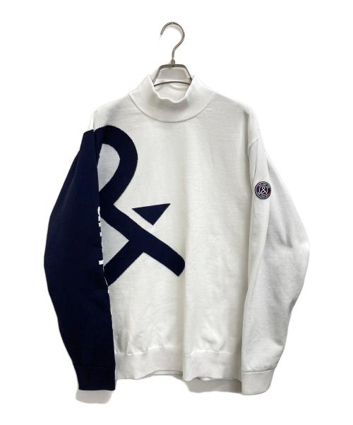 and per se（アンパスィ）and per se (アンパシィ) ソリストヒート袖防風ハイネックセーター ホワイト サイズ:Ｌの古着・服飾アイテム