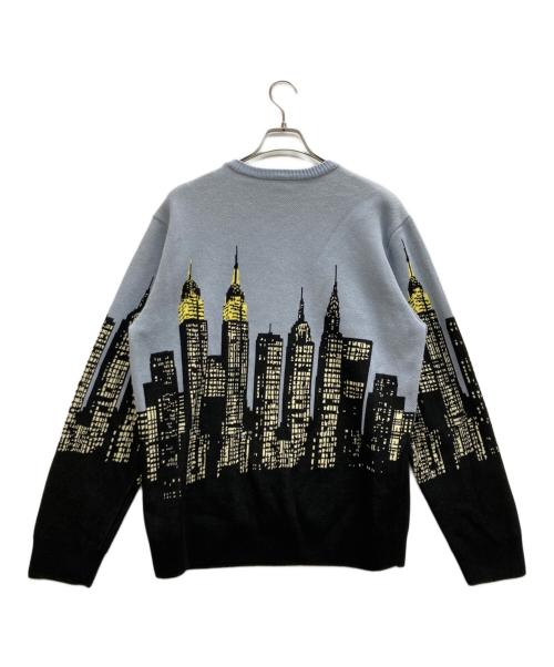 HUF（ハフ）HUF (ハフ) ニット スカイブルー サイズ:Lの古着・服飾アイテム
