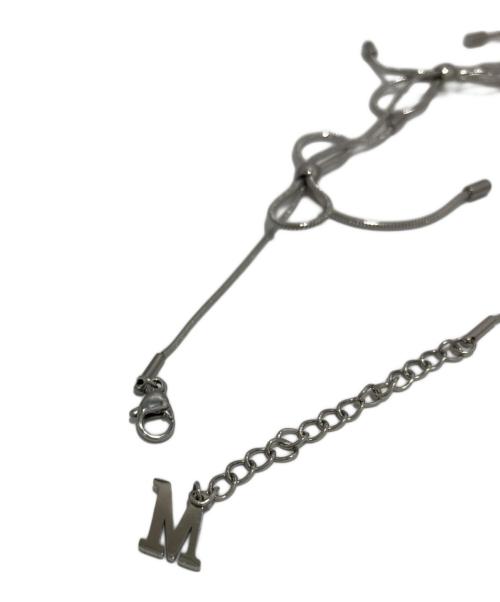 MARLAND BACKUS（マーランド バッカス）MARLAND BACKUS (マーランド バッカス) リボンネックレス シルバーの古着・服飾アイテム