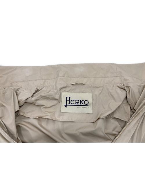 HERNO（ヘルノ）HERNO (ヘルノ) テクノタフタコート ベージュ サイズ:40の古着・服飾アイテム