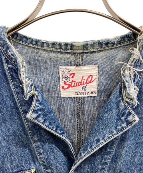 STUDIO D'ARTISAN（ステュディオダルチザン）STUDIO D'ARTISAN (ステュディオダルチザン) デニムジャケット インディゴ サイズ:Mの古着・服飾アイテム