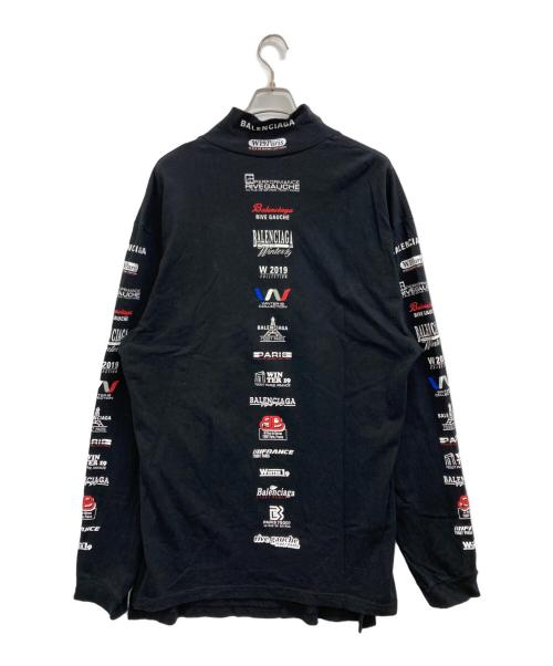 BALENCIAGA（バレンシアガ）BALENCIAGA (バレンシアガ) Multi Logo Turtle Neck ブラック サイズ:Lの古着・服飾アイテム